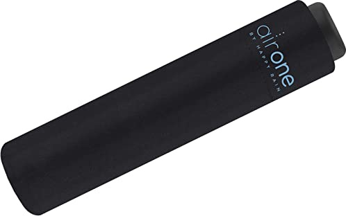 happy rain Air One Taschenschirm, Schwarz, 90 cm