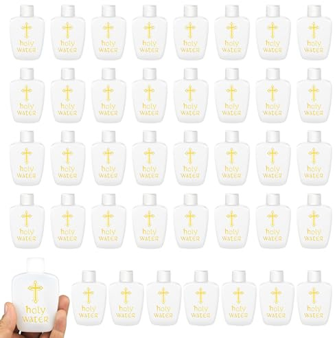 LM.XDBQ 40Pcs Holy Water Bottles Holy Water Container Empty Containers 60ml Holy Water Plastic Bottle