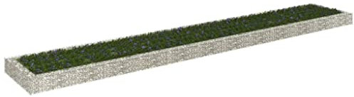 Home & Garden Item-Gabion Raised Bed Galvanised Steel 600x100x20 cm