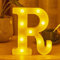 JYB Hopefuture LED Buchstaben 3D Lampe Beleuchtete Buchstabe, Dekorations Nachtlicht Lampe, für Hochzeit, Geburtstag, Party, Weihnachtslampe (R)