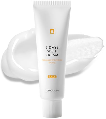 TOSOWOONG 8 Days Spot Cream, Crema Antimacchie con Niacinamide per Macchie Scure, Senili, Solari, Lentiggini e Melasma, Uomo e Donna, Formula Avanzata, 50g