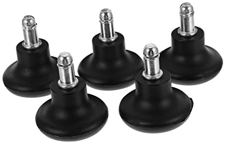 CATIEBYE 5pezzi Ruote Girevoli Silenziose Per Sedia Da Ufficio Ruote Pu Resistenti Per Pavimenti Piastrelle e Laminato Facili Da Installare Compatibili Con Diversi Tipi Di Sedie