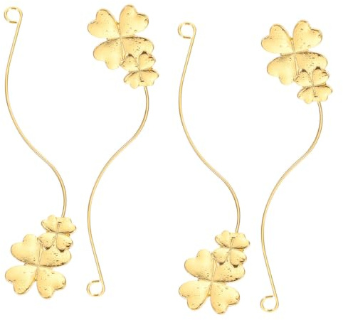 CANIGHT 4 Piezas Soporte para Pestañas Postizas Estante para Extensiones de Pestañas de Metal Dorado, Portátil, para Individual Eyelash Extensions y Cosmetology School, para Novia y
