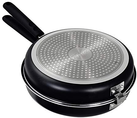 Thulos Sartén Doble Especial para Tortillas y Crepes, Dos tamaños: Ø20 y Ø24 cm TH-DFP20 / TH-DFP24 (24_cm)