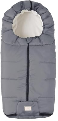 Nuvita 9445 Junior Essential | Universell barnvagnssäck | Perfekt för barn från 6 till 36 månader (100 cm) | Temperaturbeständig upp till 0 °C, vindskydd och regn | Grå