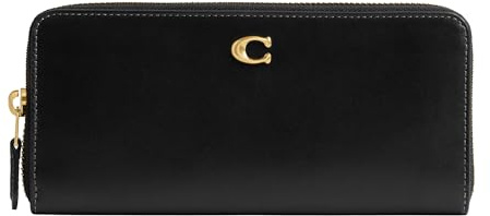 Coach Slim Accordion Zip, Black, Black