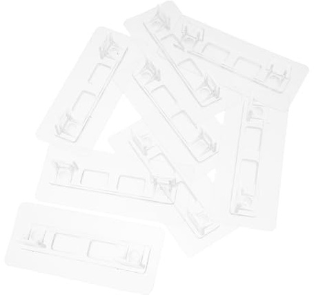 Yardenfun Support De Parc BéBé Transparent 8 PièCes Fixateur De Parc avec Base De Maintien Et Anti-DéRapant pour Maison SéCurisation De BarrièRe Enfant 11 8X4 9X2 Cm