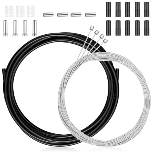 FAYAHAR Cable de Freno de Bicicleta, Cable Cambio Bicicleta, Kit Cables Palanca Cambios Bicicletas, kit de Repuesto Universal, Funda Cables Freno Bicicletas, para Bici