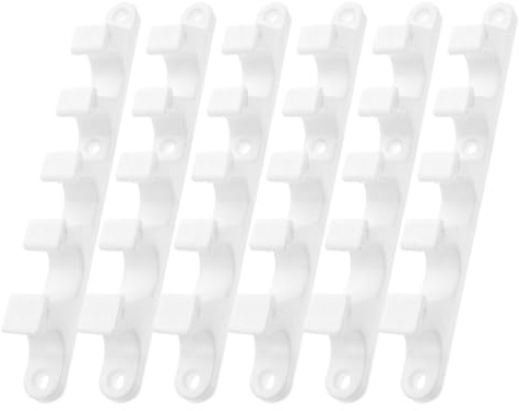 ABOOFAN 6pcs Plastic Adjustment Brackets for Patio Recliners and Garden Loungers, Five-notch Design Recliner Back Support, Weather Resistant and Easy to Transport for Garden and Picnic Use