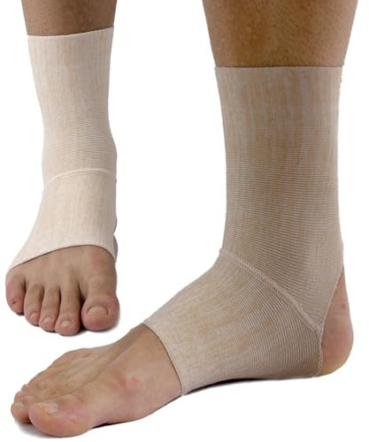 Beman 356 - Cavigliera Ortopedica Sportiva per Distorsione, Tutore Caviglia Supporto Caviglia Sportiva Elastica Traspirante Fascia Elastica Caviglia Per Danni Ai Legamenti Tendinite (2/M)