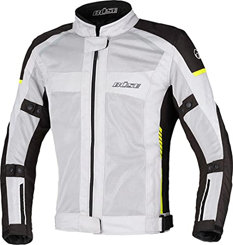 Büse Santerno Motorrad Textiljacke (Light Grey,3XL)