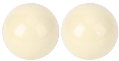 DEWIN Weiße Billardkugeln, 2 Stück Billardtisch Billardspielball Billardtisch Trainingsplatz Spielball Standard 5.72cm