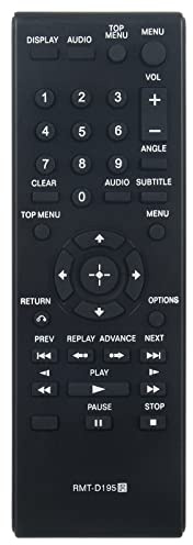 Nouveau RMT-D195 Télécommande de Remplacement pour Sony Portable DVD Player RMT-D195 148788411 DVP-FX750 DVP-FX770 DVP-FX980 DVPFX770 DVPFX970 DVPFX980 DVP-FX74 DVP-FX755 DVP-FX770P Remote Controller