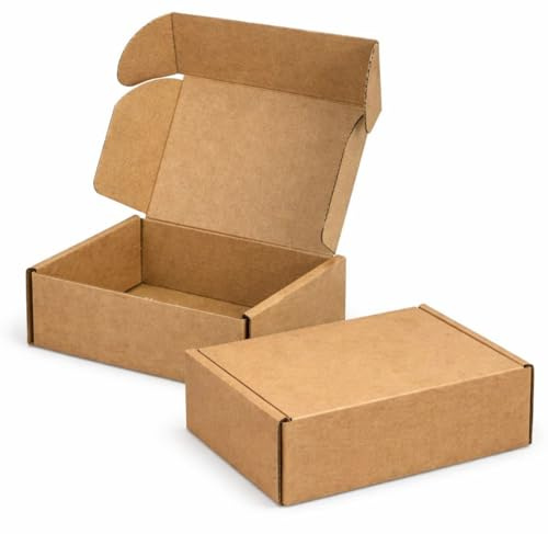 Mottola packaging - Scatole Per Spedizioni -Varie Misure-34.5x26.5x10.5h cm -20 pezzi - Scatole In Cartone Fustellata Automonte Avana (34.5x26.5x10.5)