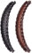 Bananen-Haarklammern in Schwarz und Braun – Dekorative Haarschmuck-Spangen für langes Haar (Braun und Schwarz)
