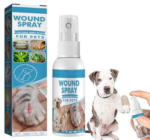 Cutiolly Spray Cicatrizzante per Cani,Spray per Ferite per Animali Domestici,Spray Antisettico per Cani e Gatti Ferite Cura,Spray per Cani e Gatti Ferite Cura,Pet Wound And Skincare Spray,30ml