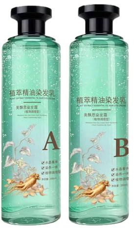 Tinte vegetal para el cabello, 560 g, cuidado natural y duradero para el cabello, color espumoso, uso diario, salón, viaje, secador, estilo rizado y liso