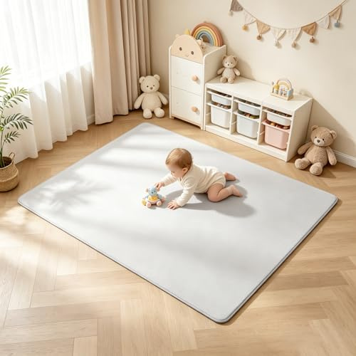 Alfombra de Gateo para Bebés 150x200x3cm, Alfombra Infantil de 3cm de Grosor, Tapete de Espuma Antideslizante y Alfombra de Juegos para Niños, Alfombra Infantil para Cuarto del Bebé y Sala de Estar