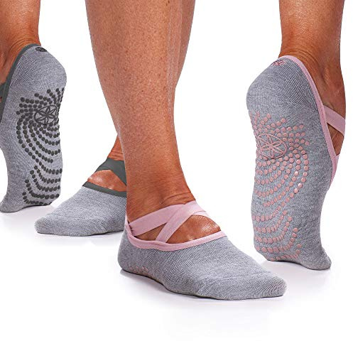 Gaiam Yoga Barre Socken – rutschfeste Zehen-Griff-Zubehör für Damen und Herren