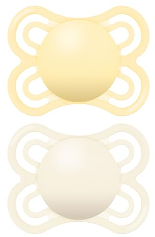 MAM Perfect S196 Schnuller Set mit Sauger aus ultraweichem Silikon, für Babys ab 0 Monaten, mit selbststerilisierbarer Box, neutral, 2-teiliges Set