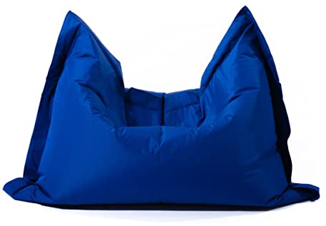MaxiBean Large Bean Bag Chair for Kids and Children - Gaming BeanBag Cushion with Filling Beans Included, Perfect for Living Room, Bedroom, Garden Room, and Outdoor Use Weather Resistant - Navy