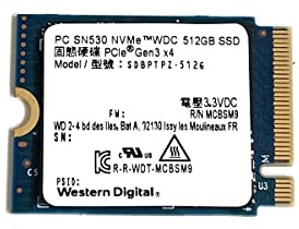 Western Digital 512GB SSD PC SN530 M.2 2230 30mm PCIe Gen3 x4 NVMe SDBPTPZ-512G Solid State Drive for Dell HP Lenovo Laptop Desktop Ultrabook Surface