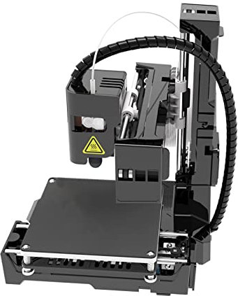 FDM -3D-Drucker für Anfänger, Tragbarer DIY-3D-Drucker 4 X 4 X 4 Zoll, Schnelle Montage, Hohe Druckgenauigkeit, Gleichmäßige Erwärmung, Druckvolumen für Kinder, Geschenke,