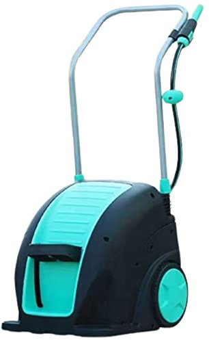 PRUJOY Schlauchtrommelwagen aus Metall, Schlauchwagen mit Rädern, Gartenschlauch-Organizer, Schlauchtrommel-Set, Gartenschlauchtrommel für den Garten im Freien (20m)