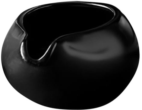 FELTECHELECTR Round Mouth Milk Spoon Ceramic Pitcher for Tea Coffee Milk Pot Ceramic Cup Sauce Pitcher