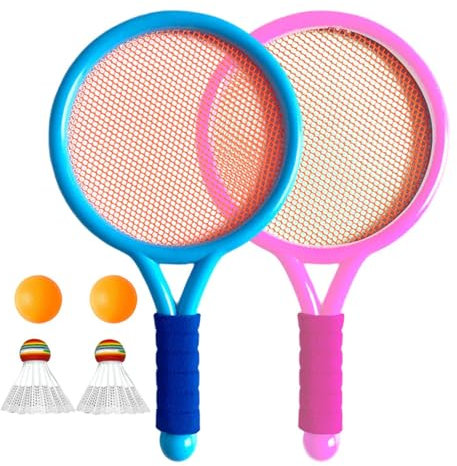 Training von Badminton Set für Kinder, Kinder Badminton -Schläger Set - Doppelkind -Tennisschläger Set | Outdoor Zwei Personen Sportspielzeug für Eltern-Kind-Interaktion