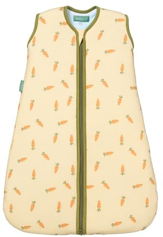 molis&co - Saco de Dormir para bebé 2.5 TOG - 70 cm (0-6 Meses) - Saco Dormir Bebe Invierno (Unisex) - 100% algodón (Oeko-Tex 100) - Acolchado, Suave y Cálido - Carrots