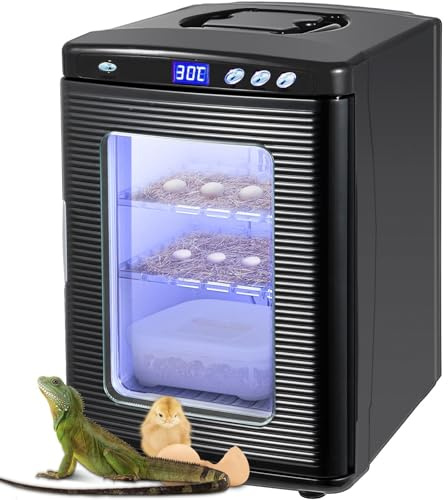 Incubadora de reptiles de 25L, incubadora Digital de huevos, incubadora de laboratorio científico, refriración y calefacción de 5-60 °C, trabajo for reptiles pequeños Para principiantes Bricolaje
