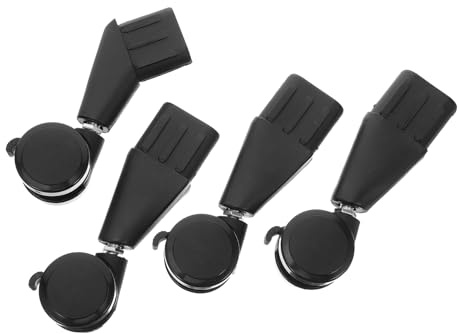 SHINEOFI 4pezzi Rotelle Per Sedie Ufficio Resistenti e Silenziose Supporto Ricambio Per Pavimenti in Massello e Tappeti Fluido Restrizioni