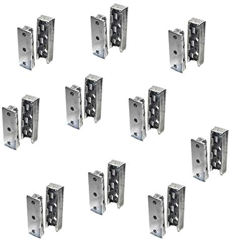 SOTECH Möbelverbinder verdeckt Bettverbinder SOLID Korpusverbinder aus Metall Einhänge-Verbinder Beschlag für Betten, Möbel & Metallbau Tragkraft bis 250 kg 25 Set - Holzverbinder unsichtbar