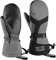 EXski Skihandschuhe Fäustlinge Ski Herren Damen Winter Snowboard Handschuhe Warm Winterhandschuhe Wasserdicht, Grau, M