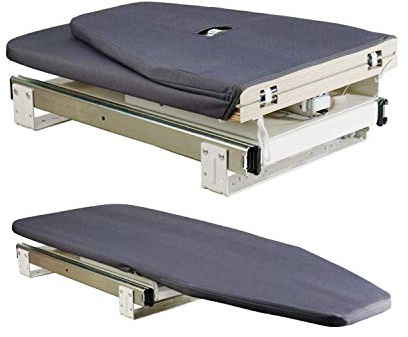 SAROSORA Retractable Ironing Board Closet Pull-Out Stow Away in The Cabinet Easy to Install (Navy Blue)