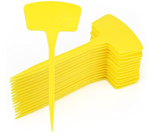 KINGLAKE 30pz 26.5 cm grande etichetta di plastica per giardinaggio, etichetta per piante, etichetta per orto, etichetta per esterni,giallo