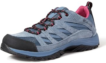 Columbia Crestwood Wanderschuhe für Damen, Blau (Zinc x Dark Fuchsia), 40 EU