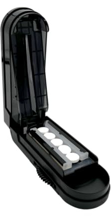 EZY DOSE Multi-Pill Cutter and Splitter with Dispenser, Cuts Multiple Pills, Vitamins & Tablets at Once, Stainless Steel Blade, Easy-to-Use, Travel Size Pill Organizer for Seniors and Adults