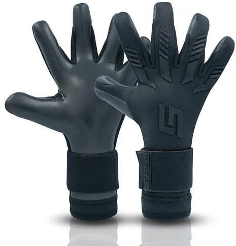 GRIPMODE Blackout 2.0 Hybrid Torwarthandschuhe - Torhüter Handschuhe mit Belag aus Griptec® Latex für jedes Wetter - Fußball-Torwarthandschuhe für Kinder, Jugendliche & Erwachsene - Größe 10