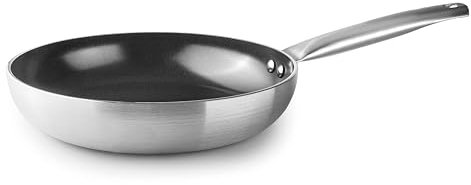 LACOR Garinox - 14826 - Vukan Antihaftpfanne, Aluminiumpfanne, PPG Fusion Pro Keramik Antihaftbeschichtung, Edelstahlgriff, Maximale Haltbarkeit, PFAS-frei, Backofenfest, Ø26 cm