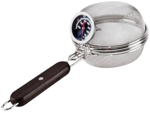 Dianzan Kaffeebohnenröster-Werkzeug, Tragbares Edelstahl-kaffeeröster-netzpfannenwerkzeug Thermometer, Kaffee-tropfgitter Zum Backen Von Kaffeebohnen