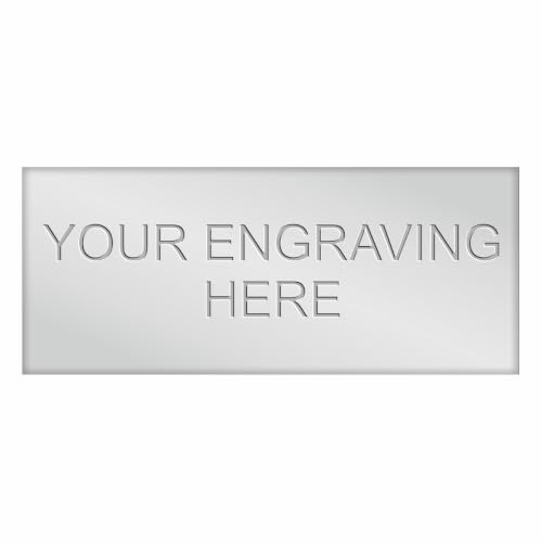 Engraved Plate Gold, Silver, or Black, Self-Adhesive Plaque for Nameplates & Photo Frames Custom Fonts & Straight Shape Size (100 X 50mm)