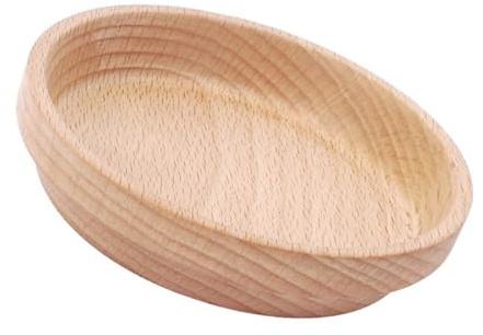 VICASKY Cuenco de Madera de Haya para Mascotas Pequeño, Diámetro 9 Cm, Comedero a Prueba de Agua y Aceite, Tazón para Hámster Resistente y Fácil de Limpiar, Suministros para Roedores