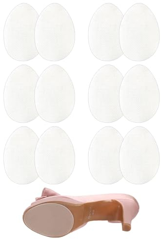 ZAMXHUG 6 Paia Antiscivolo Per Scarpe Per Uomo e Donna Usura Ridotta Della Suola ed Efficace Resistenza allo Scivolamento(Trasparente)