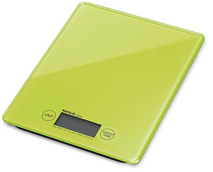 Letter Scales MAULgoal, Load Capacity 5000 g, 1 g Division, 160 x 30 x 200 mm, Light Blue