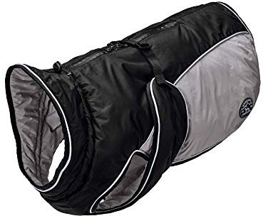 HUNTER UPPSALA EXTREME Hundemantel, Wintermantel, wasserabweisend, reflektierend, 40, schwarz/grau