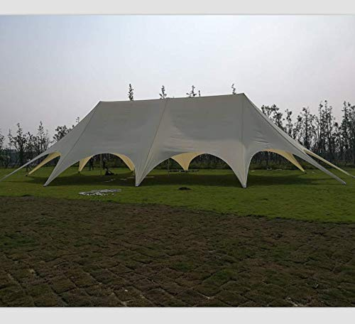 Wedding Event Beach Yard Lawn Pool Patio Party Triple Peak Star Stretch Tent (54x30x16ft.)
