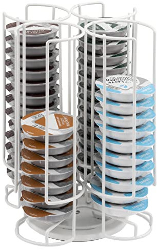 bremermann Kapselständer drehbar, geeignet für TASSIMO Kapseln 56 Stück, Kapselspender (weiß)