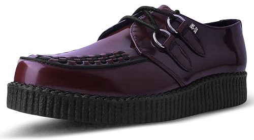 T.U.K. Vegan Viva Low Creeper - Chaussures pour Hommes et Femmes - Couleur Bourgogne - Taille EU44
